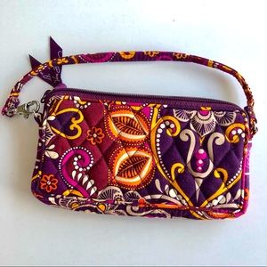 Vera Bradley- Purple-Red-Orange Wristlet-NWOT